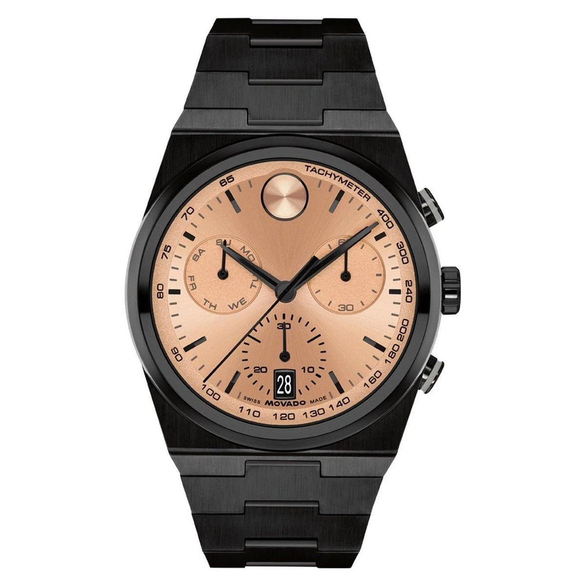 Movado Bold Quest 3601245 reloj de hombre brazalete de acero inoxidable - Negro