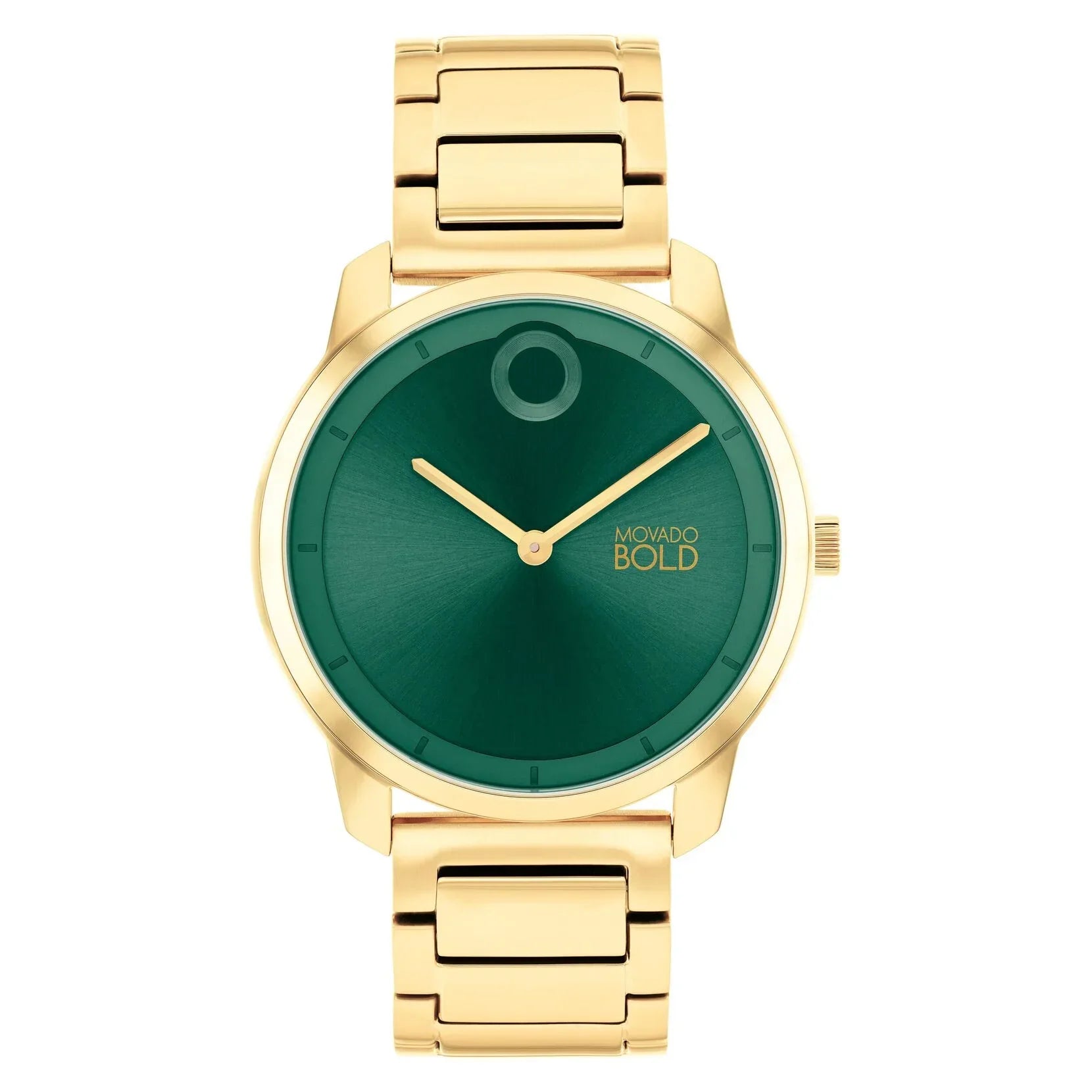3601255 Reloj Movado Bold Hombre Dorado Esfera Verde