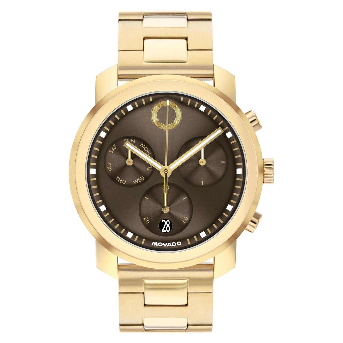 Movado Trend Propel 3601352 reloj de hombre brazalete de acero inoxidable - Dorado