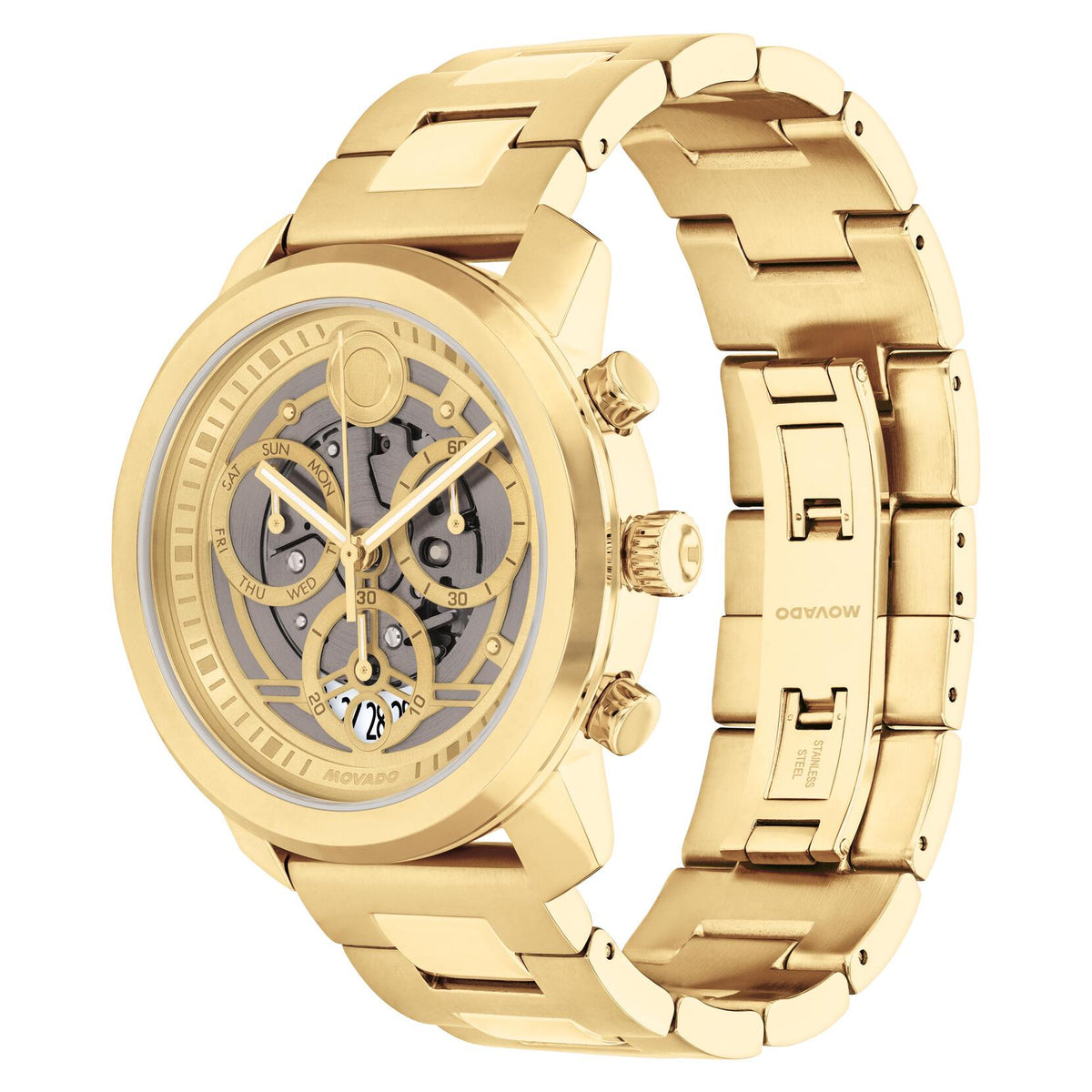 Movado Trend Propel 3601355 reloj de hombre brazalete de acero inoxidable - Dorado