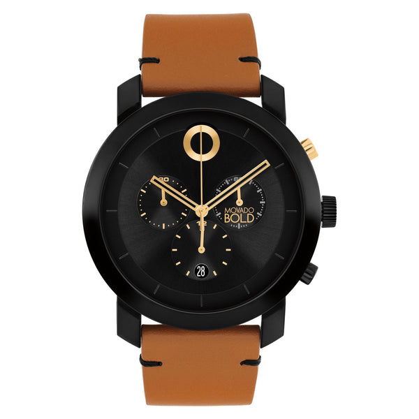 Movado Trend Impulse 3601359 reloj de hombre correa de piel marrón