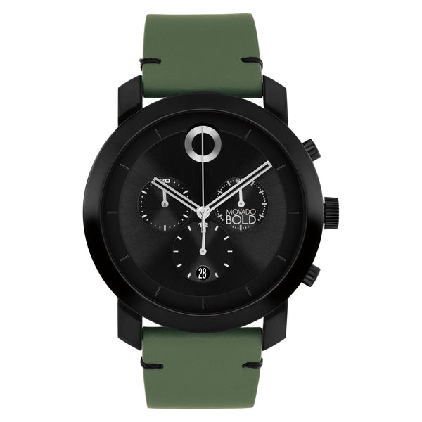 Movado Impulse 3601360 reloj de hombre correa de piel verde
