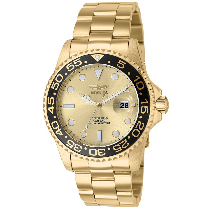 Reloj Invicta Pro Diver para caballero banda de metal 42 mm - Dorado - 36552