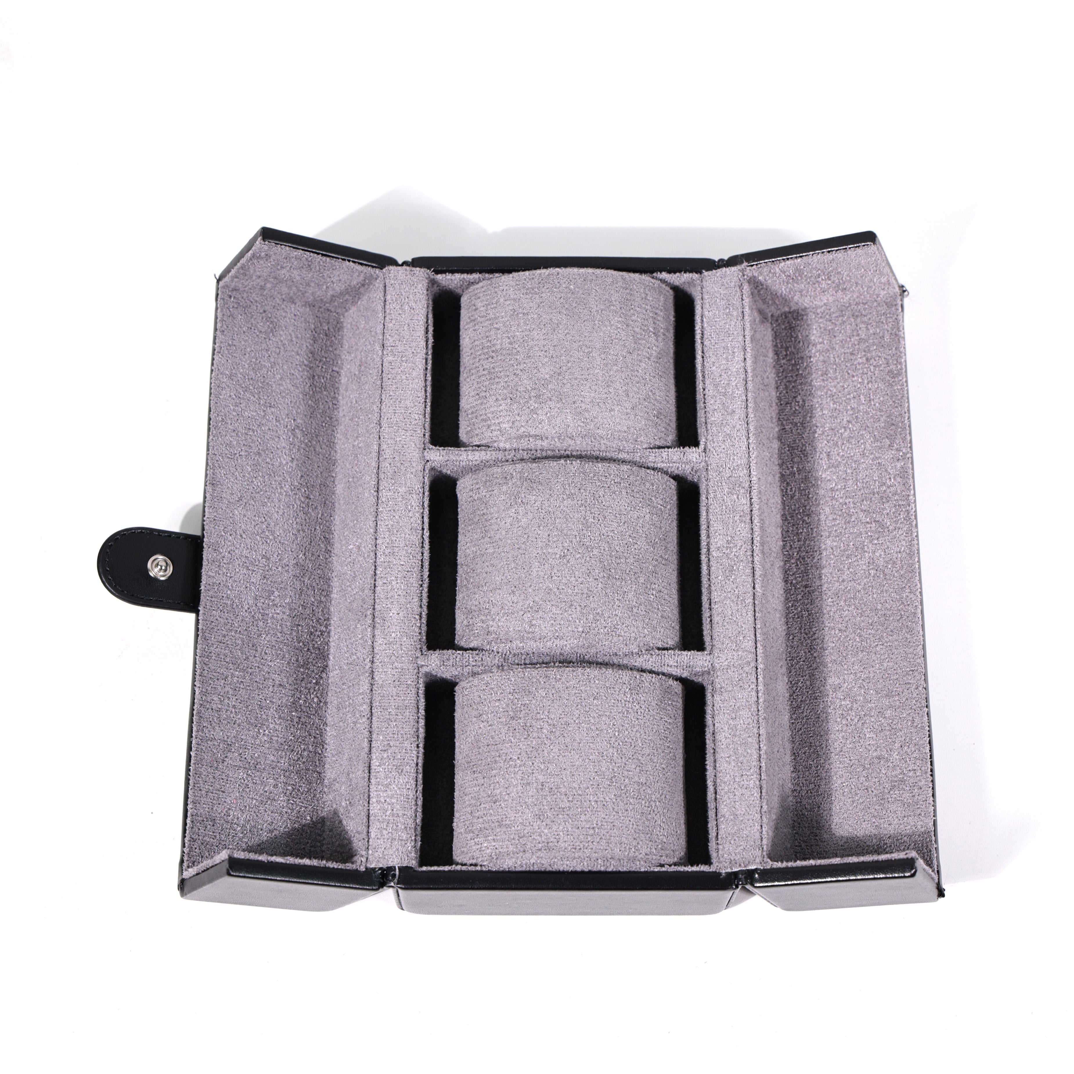 Estuche Tancy TC-029 para 3 Relojes Cuero Negro