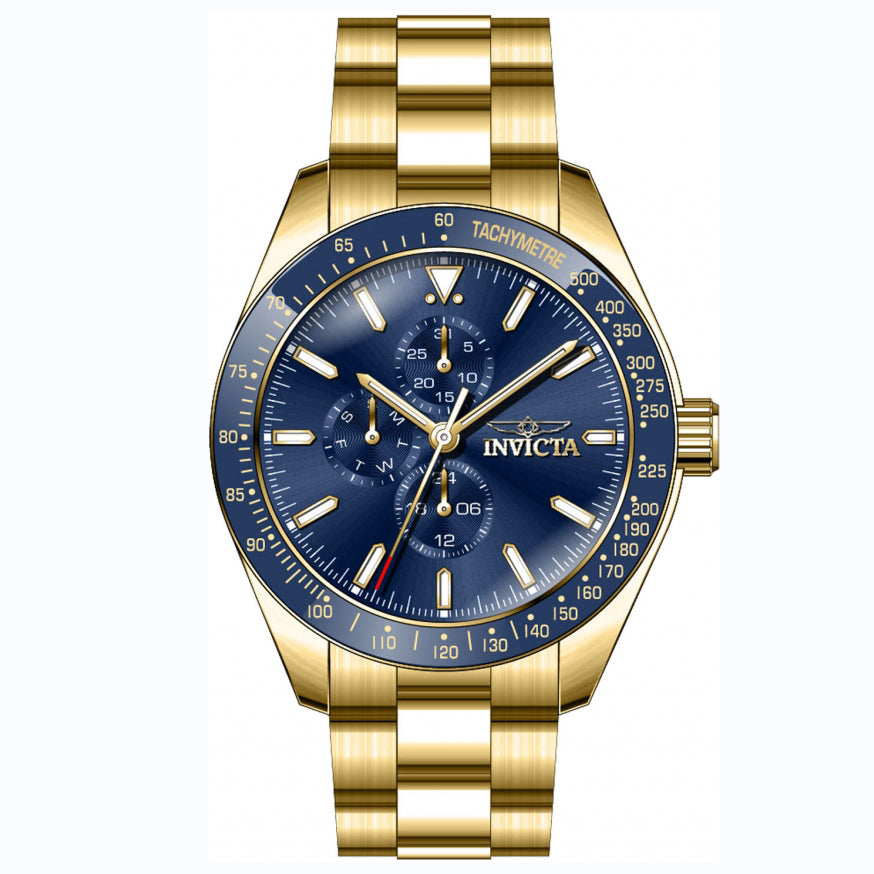 Reloj Invicta Aviator Hombre Acero Inoxidable - Detalle de esfera