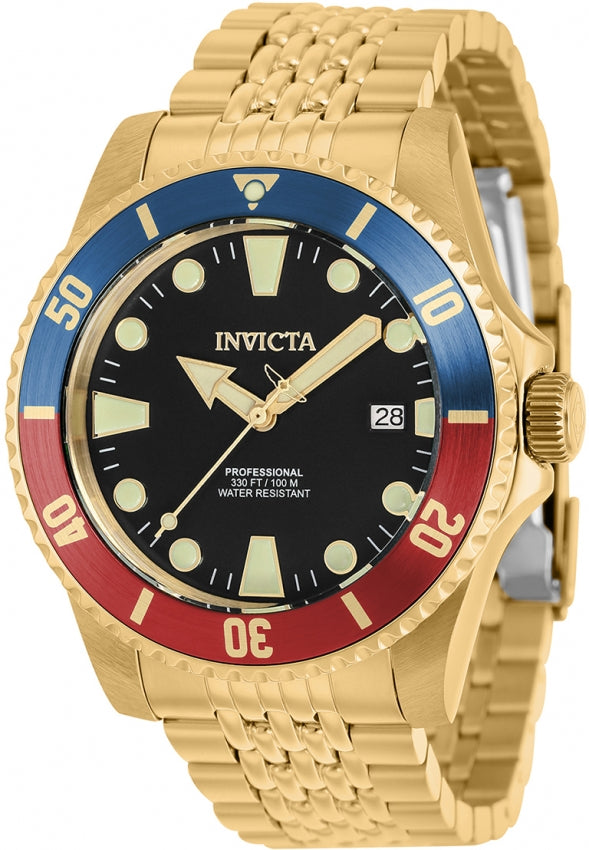 Invicta Pro Diver Automático Reloj para Hombre Correa de Metal 44 mm - Dorado - 39760