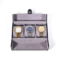 Estuche Tancy TC-029 para 3 Relojes Cuero Negro