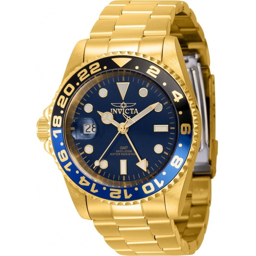 Reloj Invicta Pro Diver GMT Hombre Dorado Esfera - Reloj original en Guatemala
