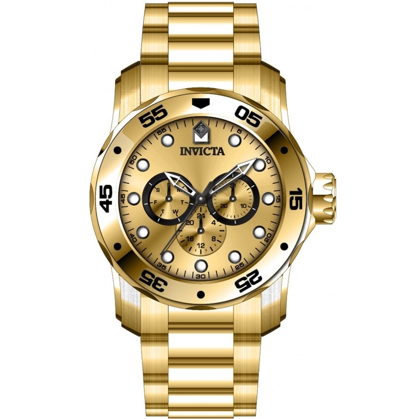 Reloj Invicta Pro Diver Scuba Hombre Acero Dorado - Vista 8