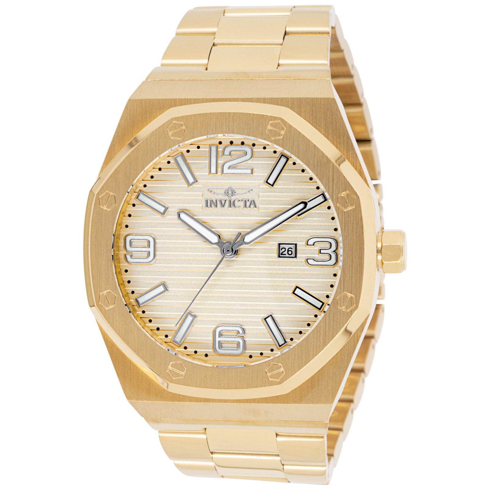 Reloj Invicta Huracan de caballero pulsera de metal 48 mm - Dorado - 45782