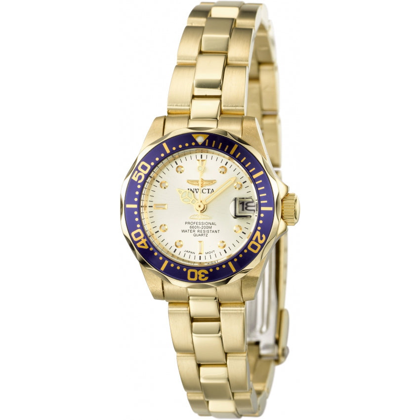Reloj Invicta Pro Diver Mujer Pulsera Metal Dorado - Reloj original en Guatemala
