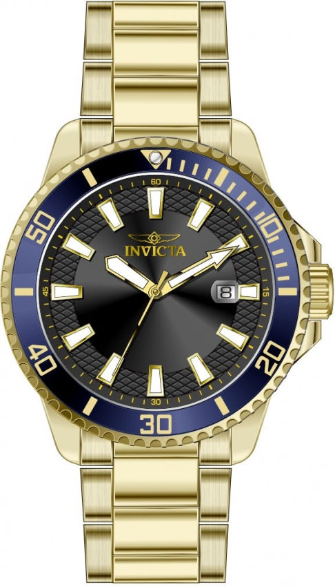 Reloj Invicta Pro Diver Hombre Metal Dorado - Vista lateral