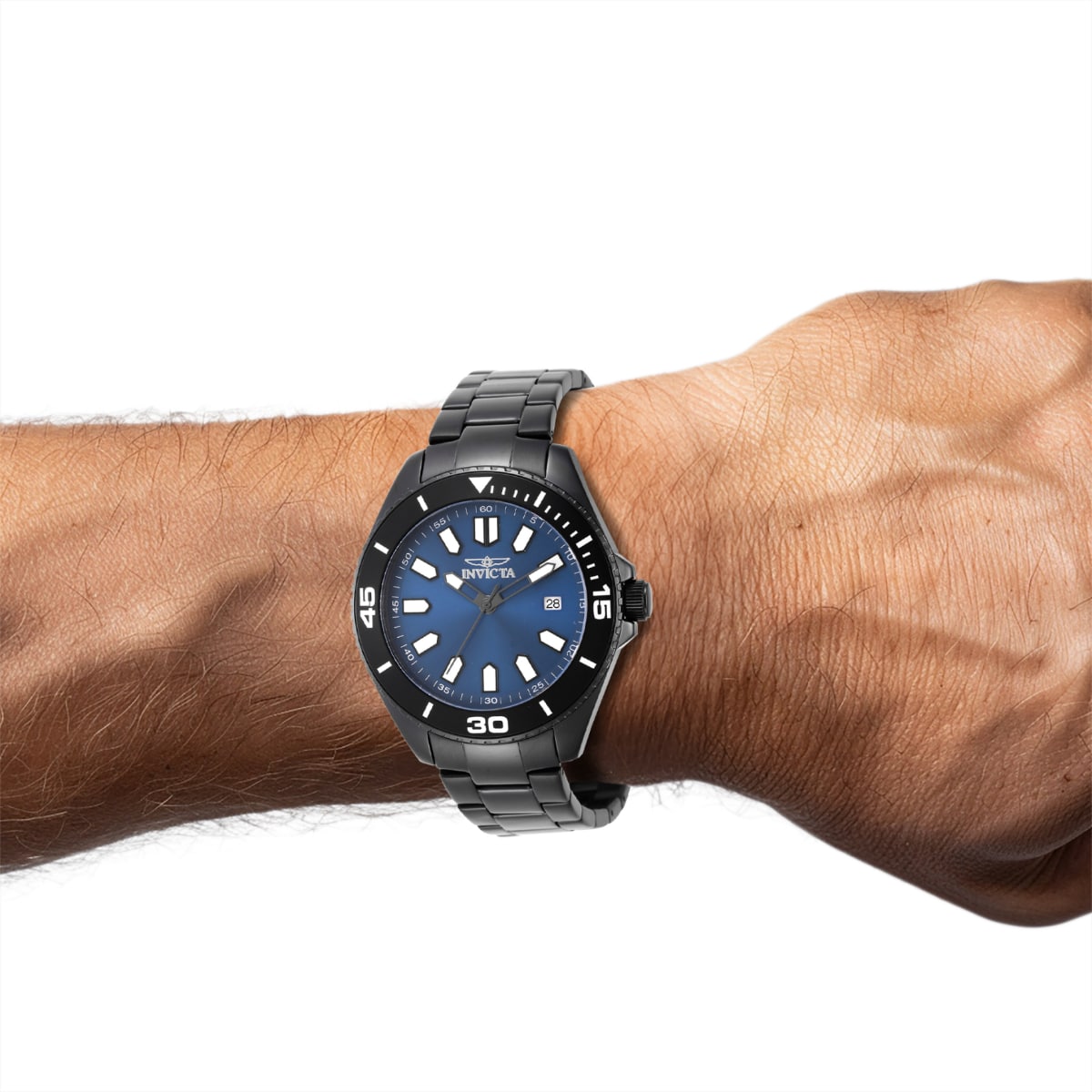 Reloj Invicta Pro Diver Hombre Acero Negro Esfera - Vista trasera