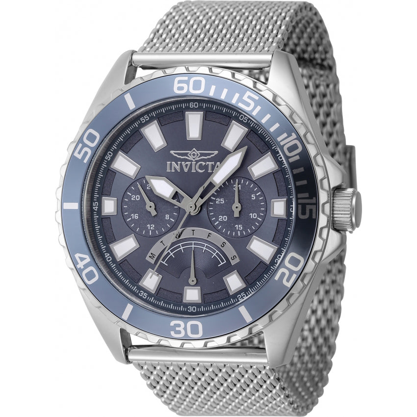 Reloj Invicta Hombre Pulsera Malla Dorada - Vista lateral