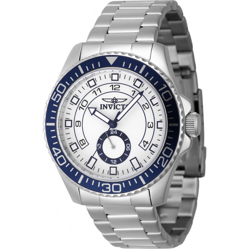 Reloj Invicta Pro Diver para caballero banda de metal 44 mm - Plateado - 47124