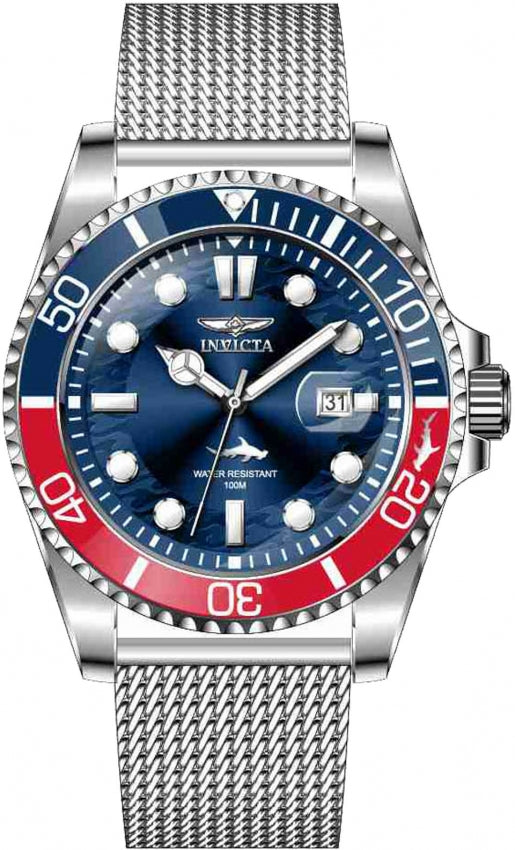 Reloj Invicta Pro Diver de hombre pulsera mesh 43 mm - Plateado - 47176