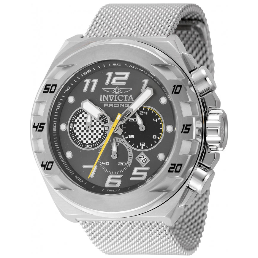 Reloj Invicta Racing para hombre pulsera mesh 48 mm - Gris - 47201