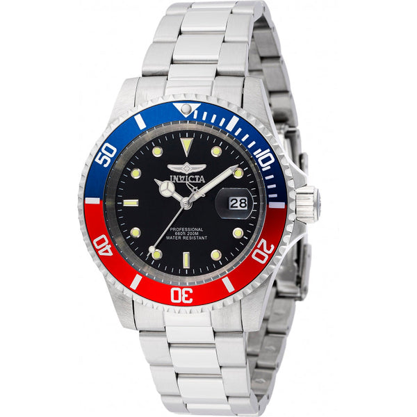 Reloj Invicta Pro Diver para caballero pulsera de acero inoxidable 40 mm - Azul Rojo - 47354