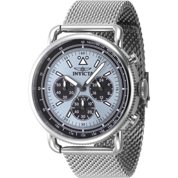 Reloj Invicta Speedway Zager de hombre correa mesh 44 mm - Plateado - 47359
