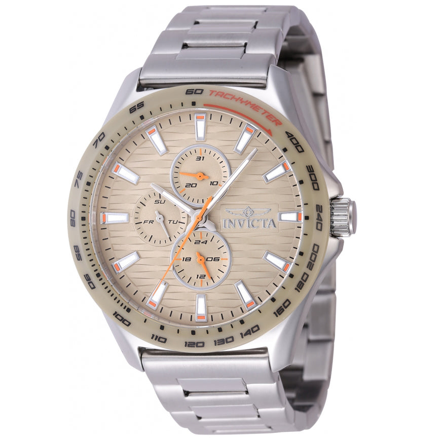 Reloj Invicta Racing para hombre banda de metal 44 mm - Beige - 47552