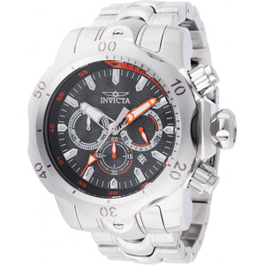 47930 Reloj Invicta Venom Hombre Acero Plateado Naranja