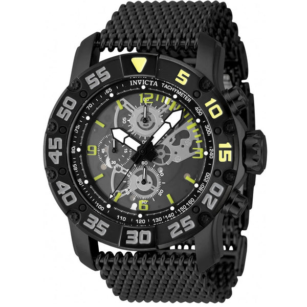 48055 Reloj Invicta Racing para caballero pulsera mesh 48 mm Negro