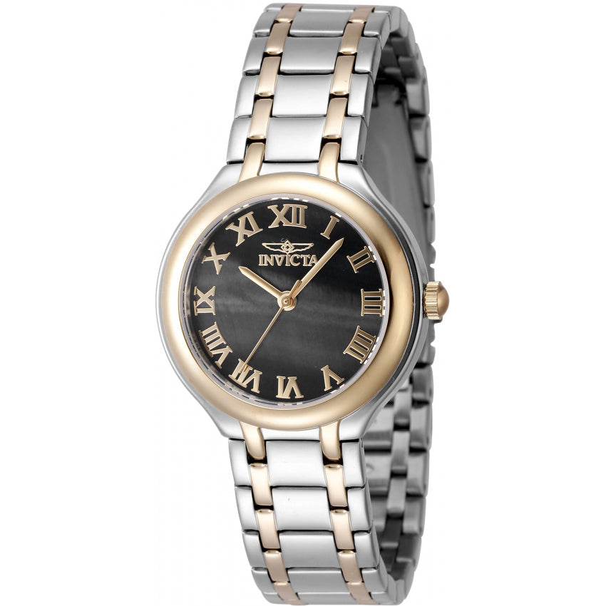 Reloj Invicta Wildflower de dama banda de metal 32 mm - Negro - 48233