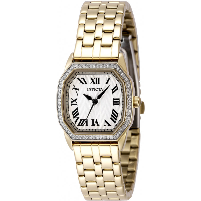 Reloj Invicta Wildflower de dama banda de metal 27 mm - Dorado - 49000