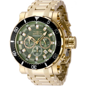 Reloj Invicta Coalition Forces de hombre pulsera de metal 52 mm - Verde Dorado - 49227