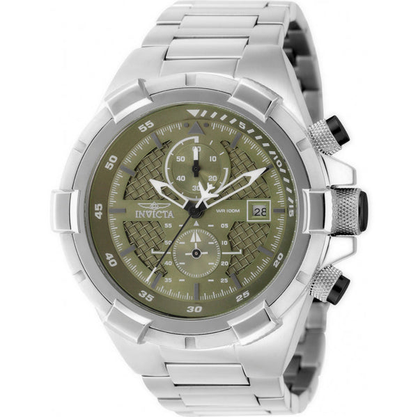 Reloj Invicta Aviator Hombre Correa Acero Verde - Reloj original en Guatemala