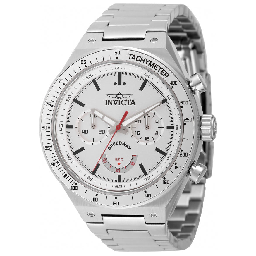 Reloj Invicta Speedway de hombre pulsera de metal 44 mm - Blanco - 49378