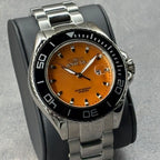 Reloj Invicta Pro Diver Hombre Acero Nácar Naranja - Detalle de esfera