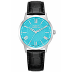 Reloj Invicta Celestial Hombre Cuero Negro Azul - Vista lateral