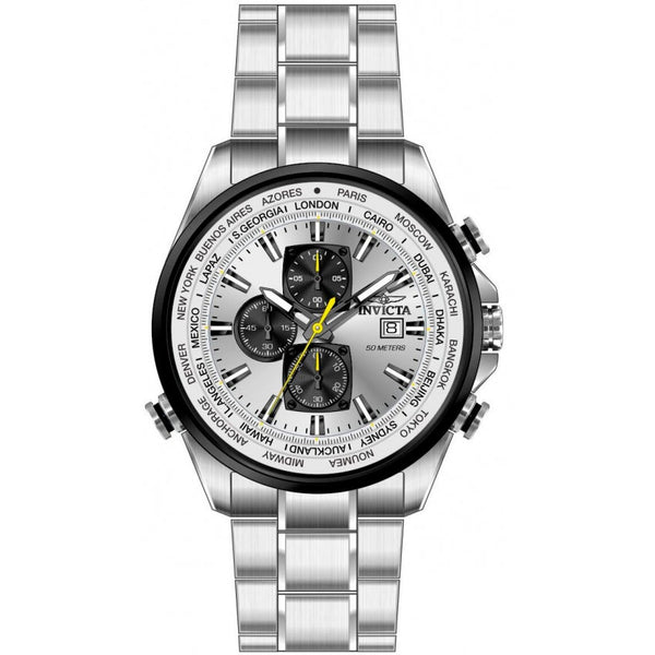 Reloj Invicta Aviator de hombre banda de metal 50 mm - Plateado - 50501