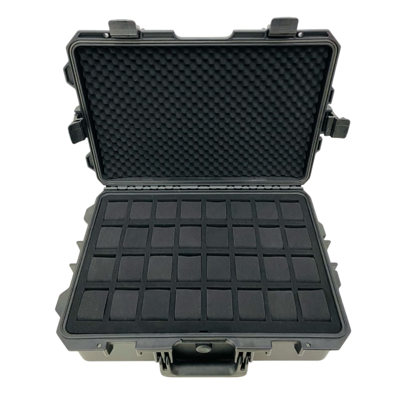 5636L-32 Maleta Topcase para 24 Relojes Rígida Negra