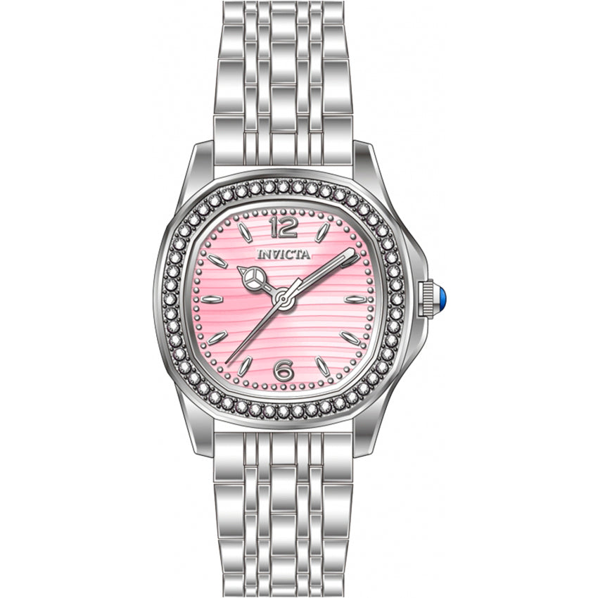 Reloj Invicta Wildflower de dama banda de metal 31 mm - Rosado - 69388