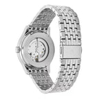 Reloj Bulova Classic Skeleton de hombre pulsera de acero inoxidable - Detalle de esfera