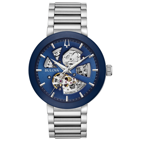 Reloj Bulova Futuro de hombre banda de metal - Reloj original en Guatemala