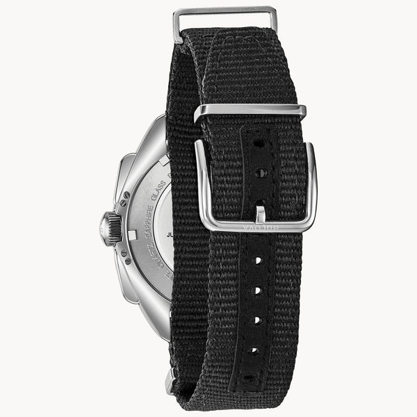 96A225 Reloj Bulova Lunar Pilot de caballero pulsera de tela 45 mm