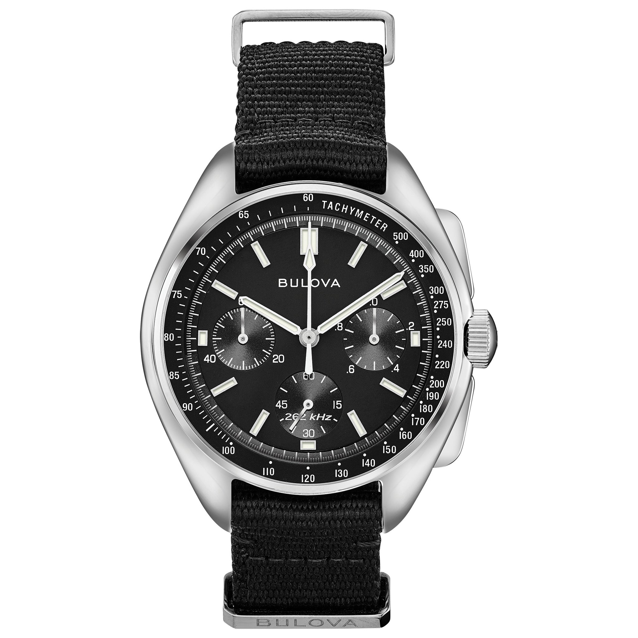 96A225 Reloj Bulova Lunar Pilot de caballero pulsera de tela 45 mm