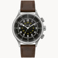 96A245 Bulova A-15 Pilot de hombre pulsera de cuero - Cuero Marrón
