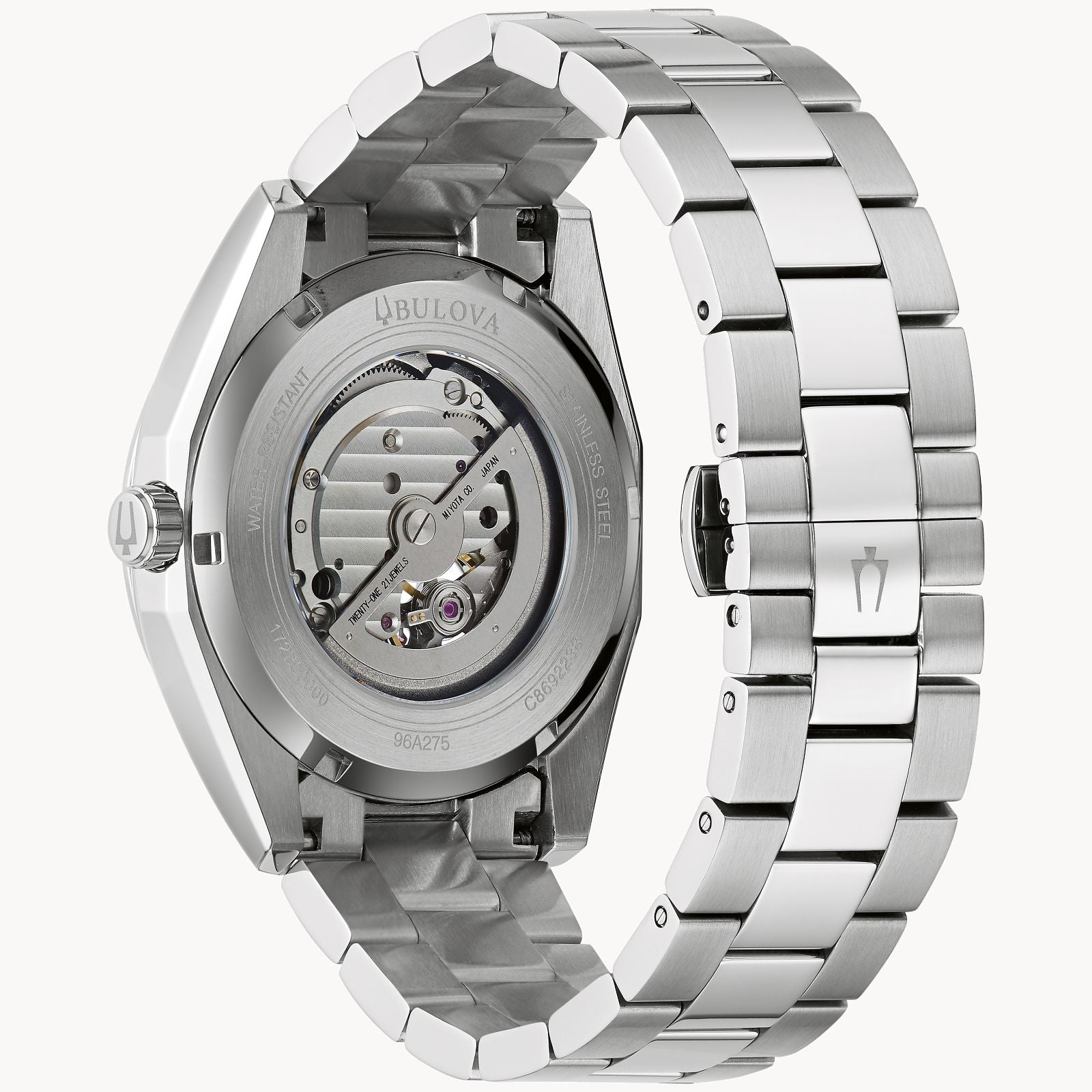 Reloj Bulova Surveyor Hombre Acero Esfera Azul - Vista lateral