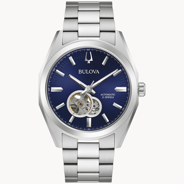 Reloj Bulova Surveyor Hombre Acero Esfera Azul - Reloj original en Guatemala