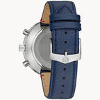 Reloj Bulova Chronograph C de hombre pulsera de cuero - Vista trasera