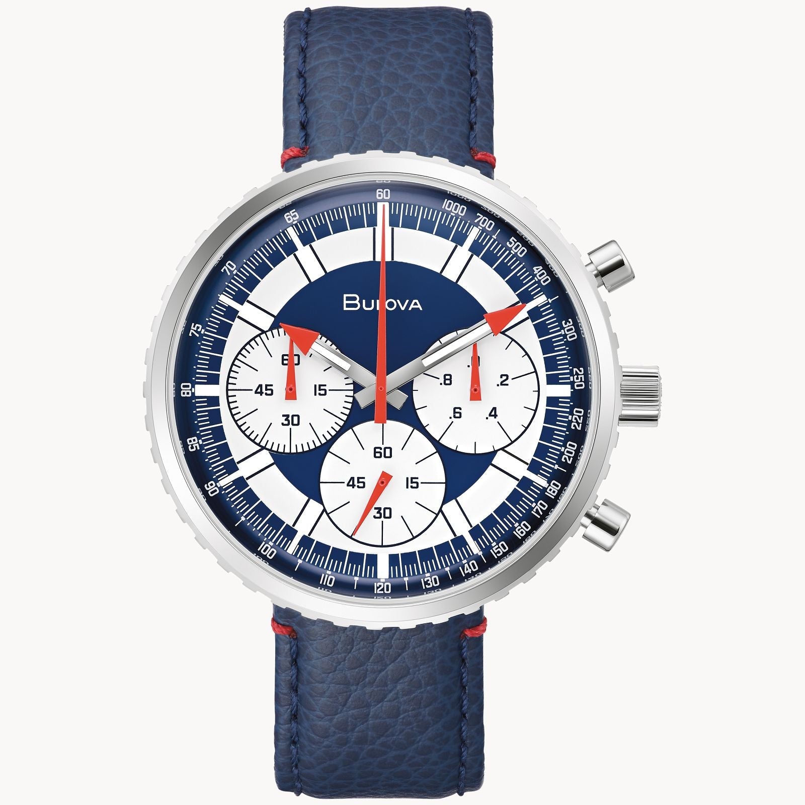 Reloj Bulova Chronograph C de hombre pulsera de cuero - Reloj original en Guatemala