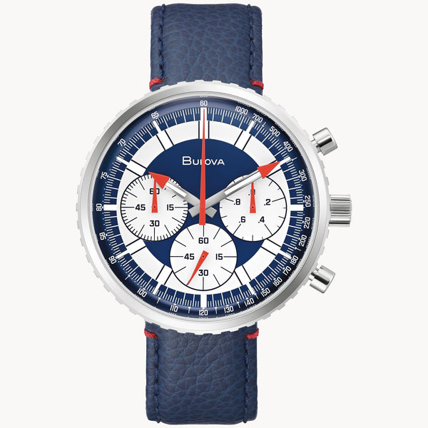 Reloj Bulova Chronograph C de hombre pulsera de cuero - Reloj original en Guatemala