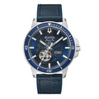Reloj Bulova Marine Star para caballero pulsera de cuero - Reloj original en Guatemala