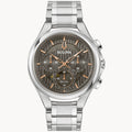 96A298 Reloj Bulova Curv de hombre banda de acero inoxidable 44mm