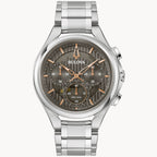 96A298 Reloj Bulova Curv de hombre banda de acero inoxidable 44mm