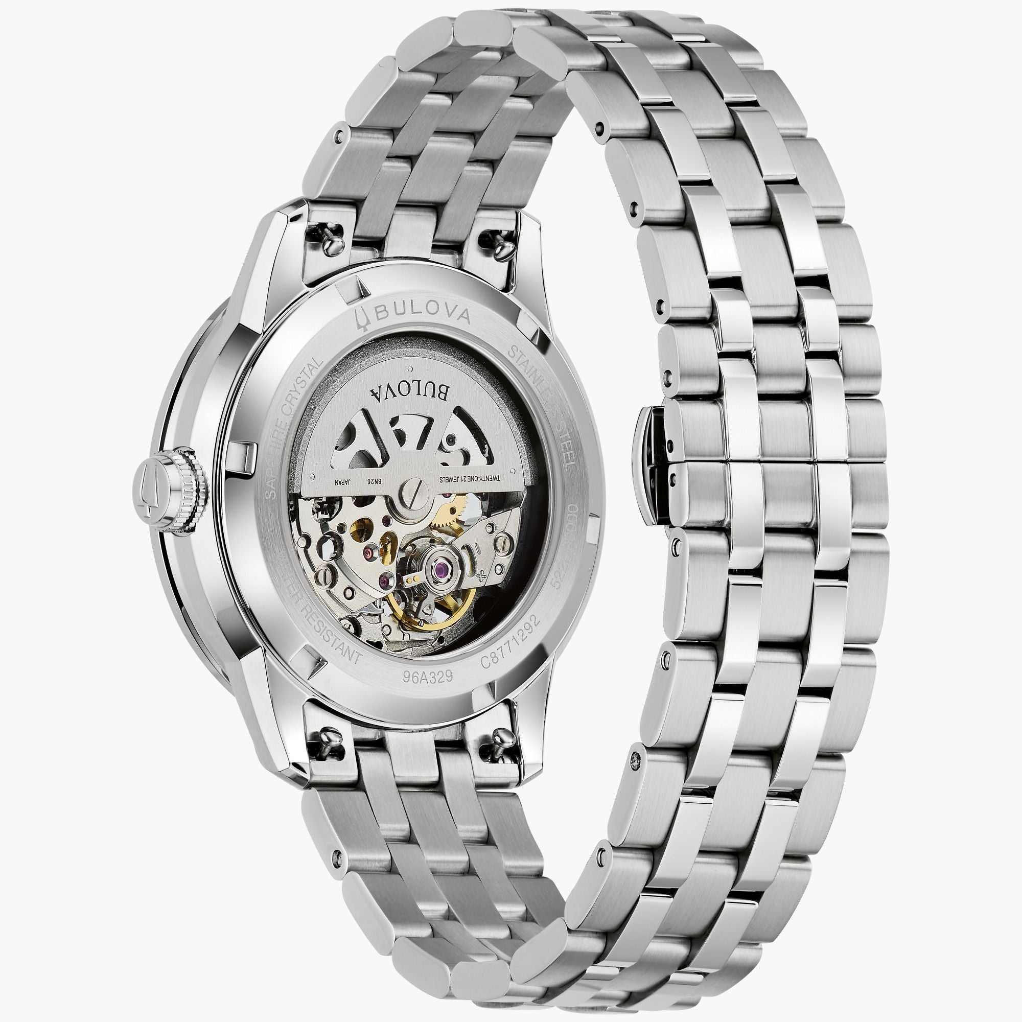 96A329 Reloj Bulova Sutton Automatico Skeleton de hombre